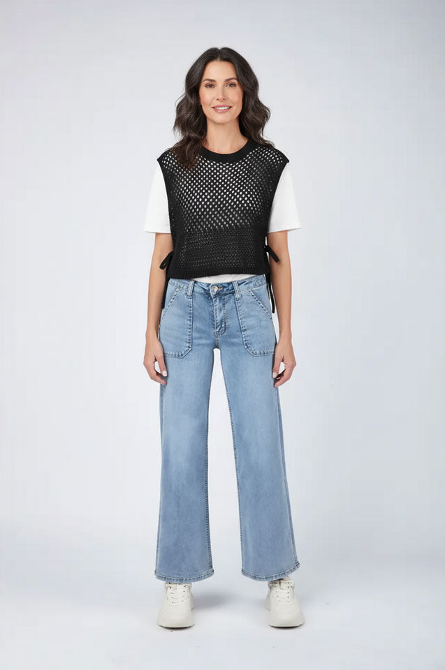 Rowan Jean - Wide Leg, Pale Wash image 0