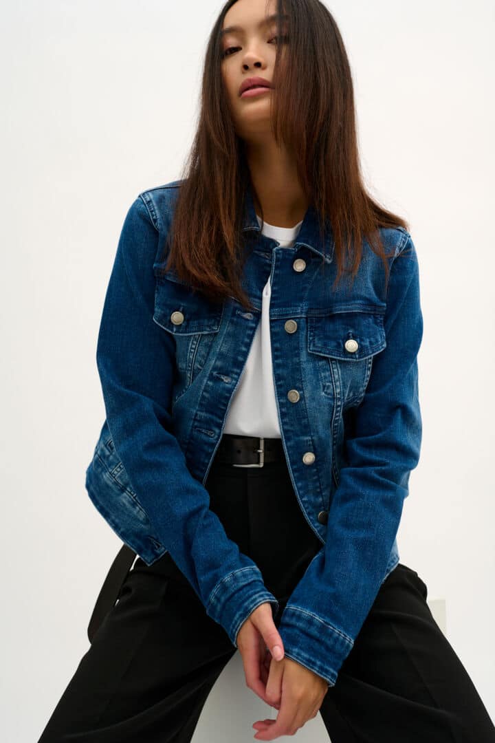 Denim Jacket, Medium Blue wash image 3