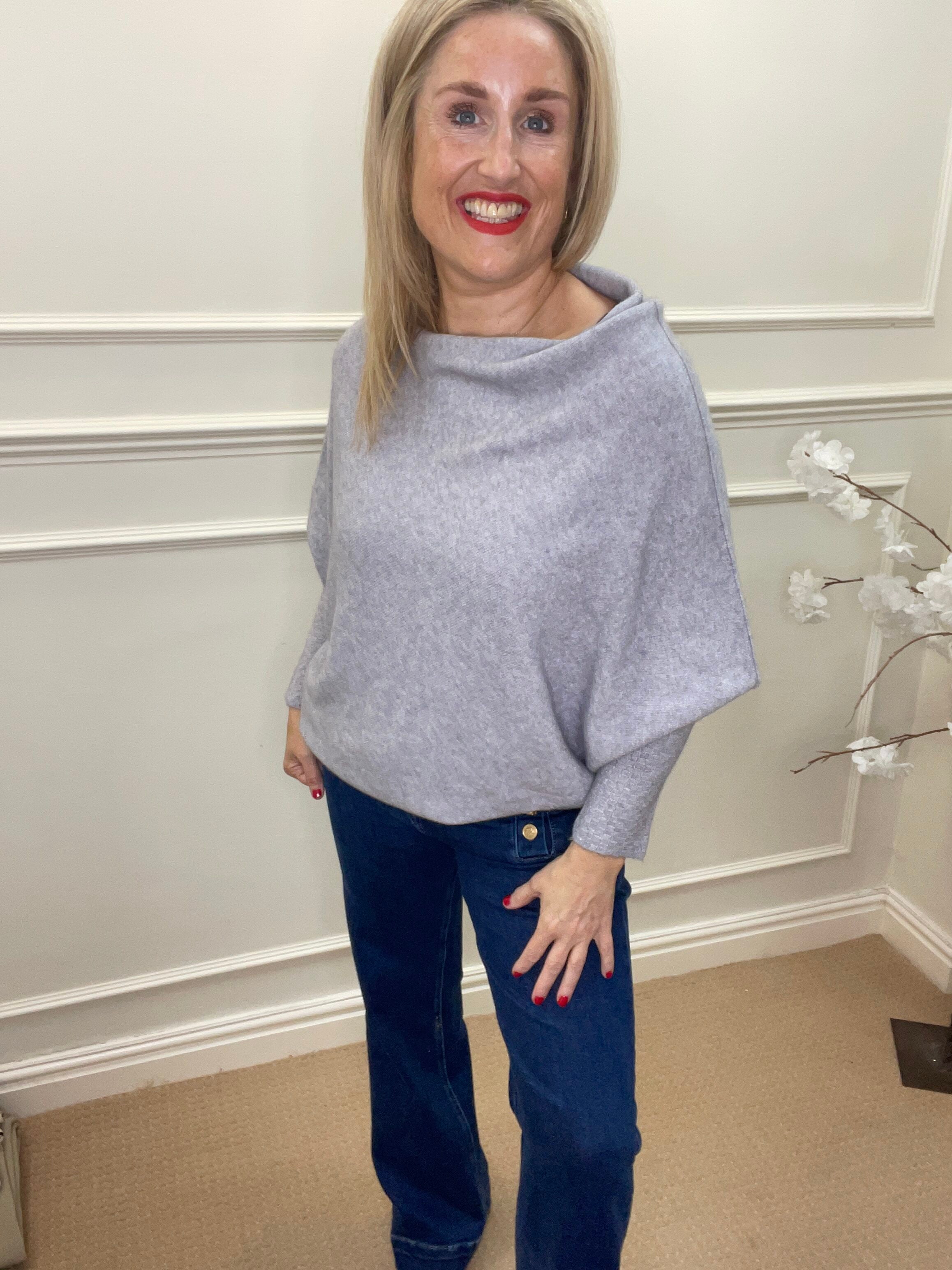 Asymmetric Knit, Grey image 0