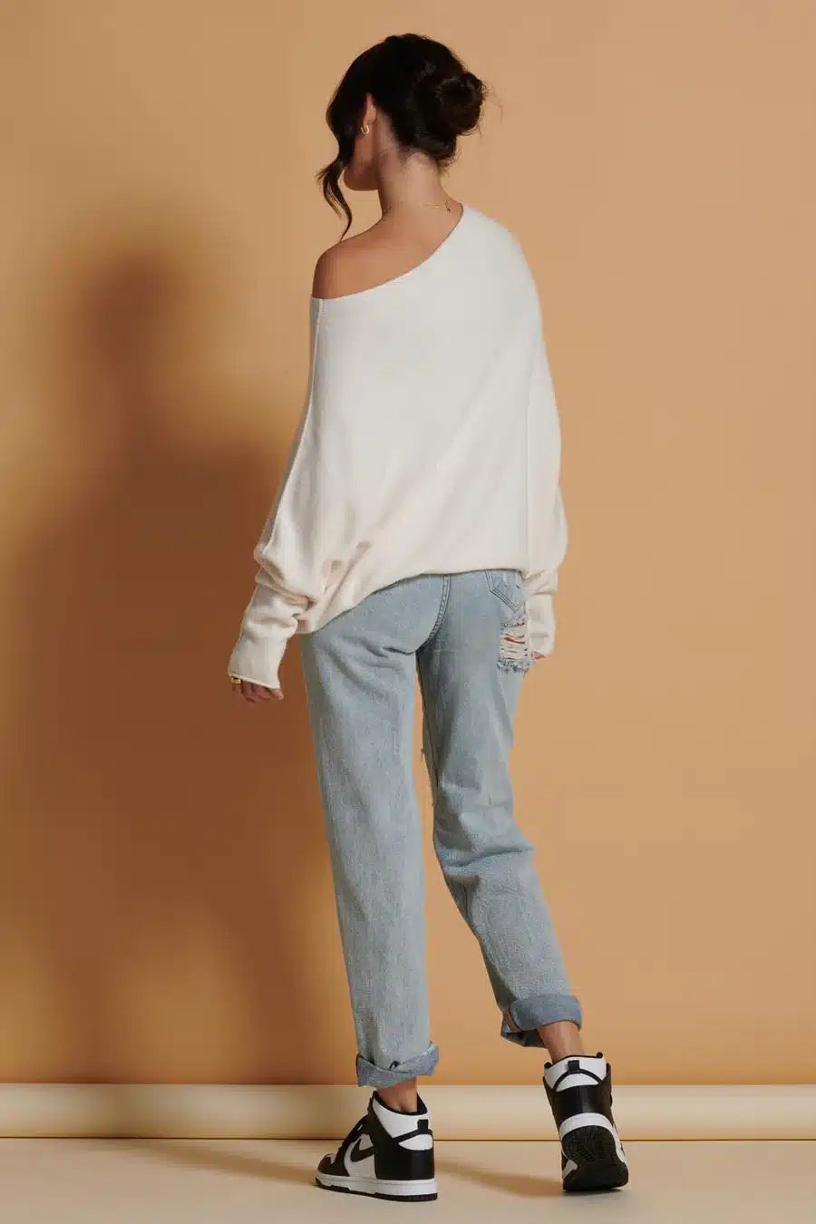 Asymmetric Knit, Seasonal White image 1