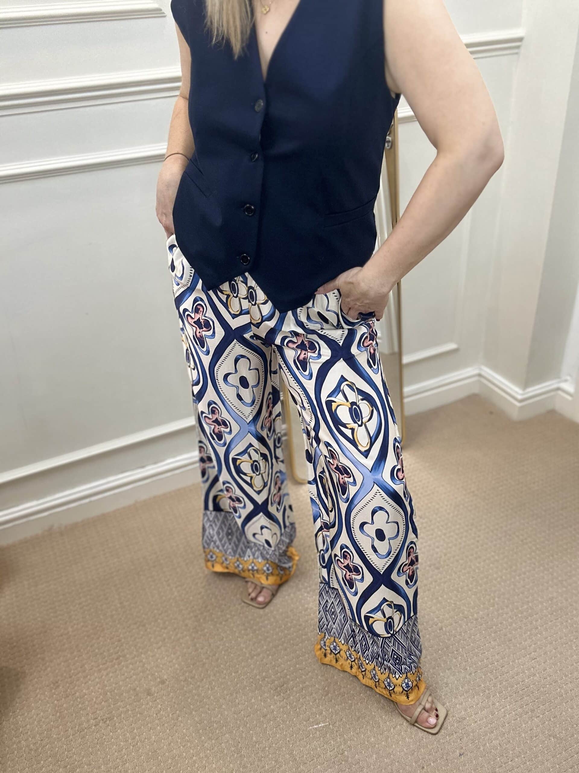 Dainsy Trouser, Floral Blue print image 2