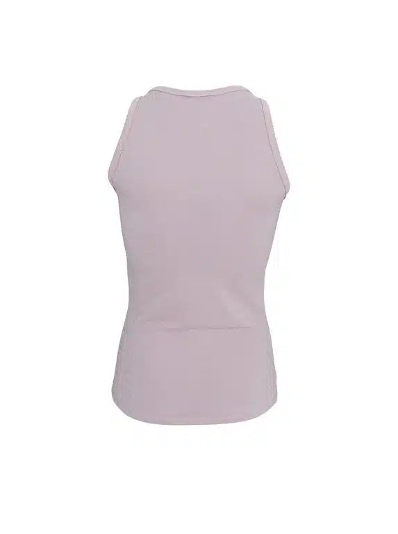 Faye Lurex Vest Top, Pale Rose colour image 2