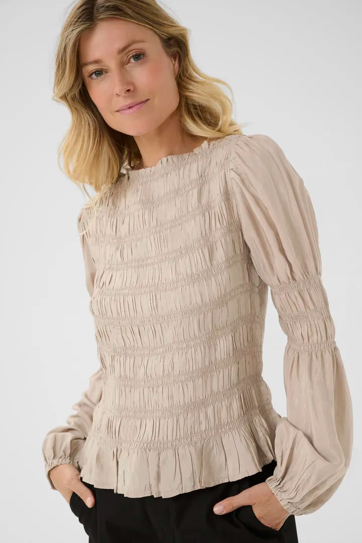 Henva Blouse, Cobblestone image 1