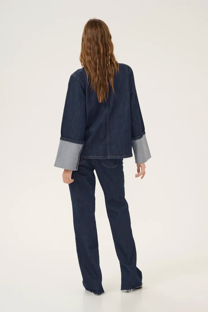 Abina Boxy Blouse, Indigo image 3