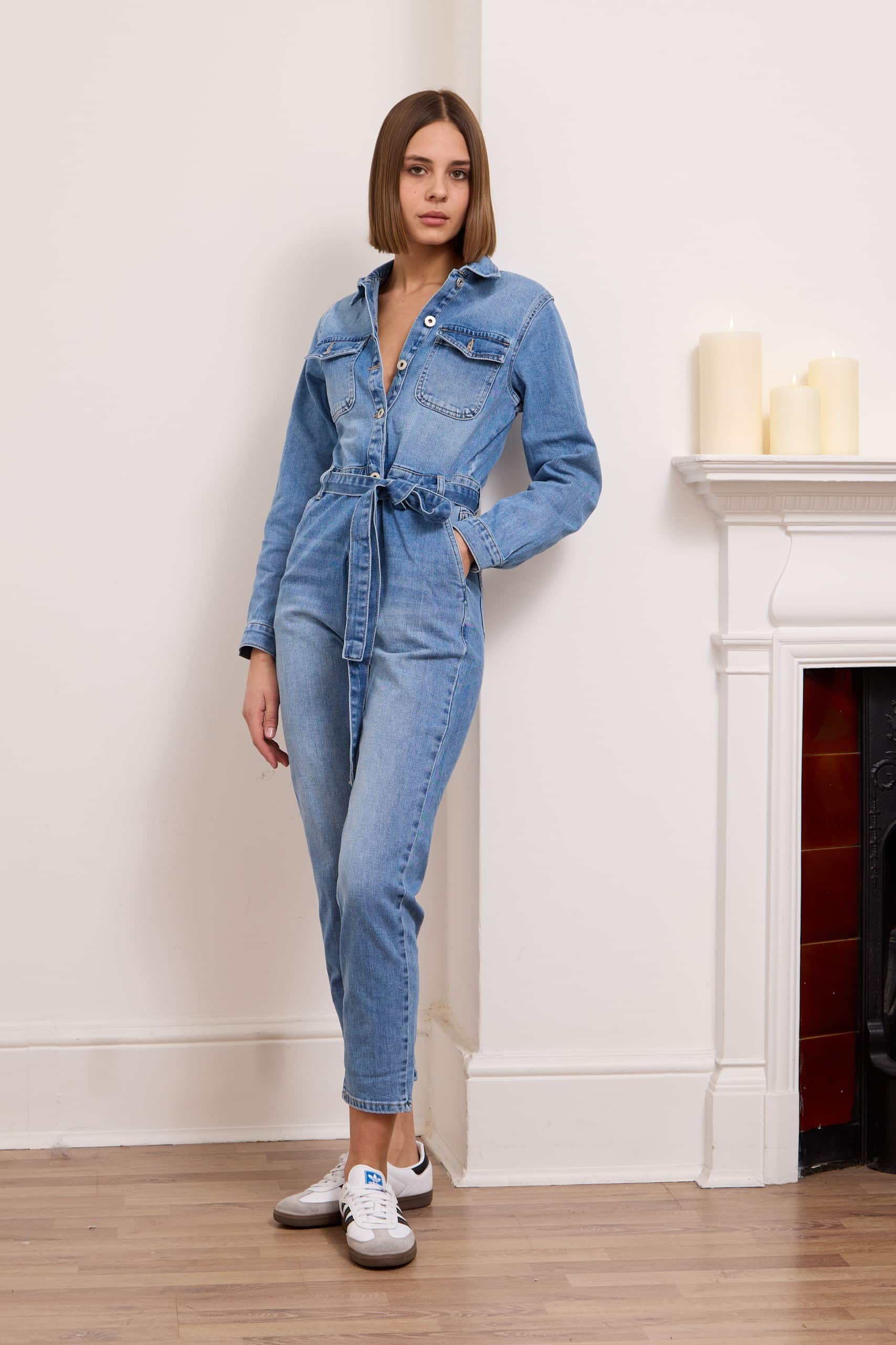 Joy Jumpsuit, Blue Denim image 0