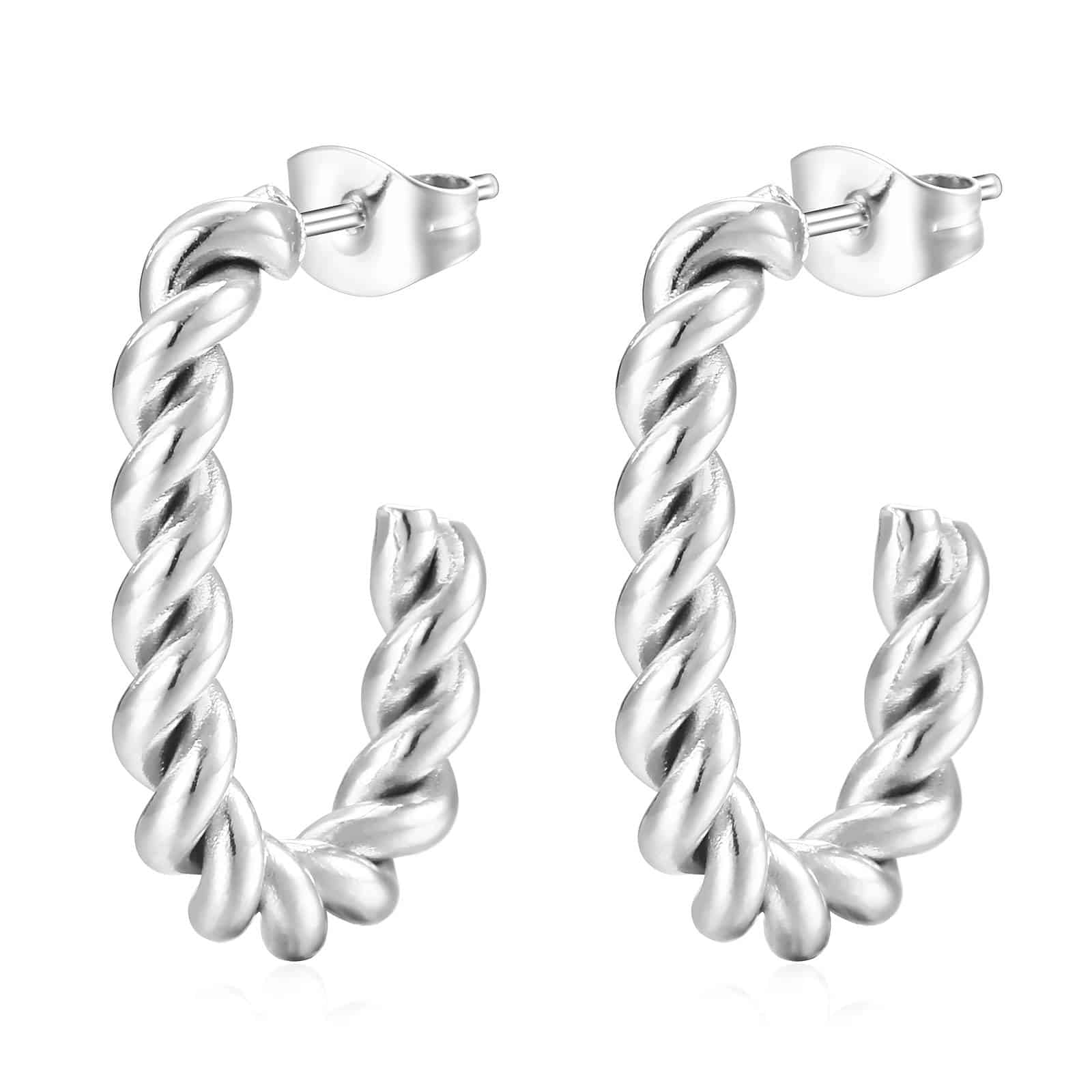 Stainless Steel Rope Earrings image 0