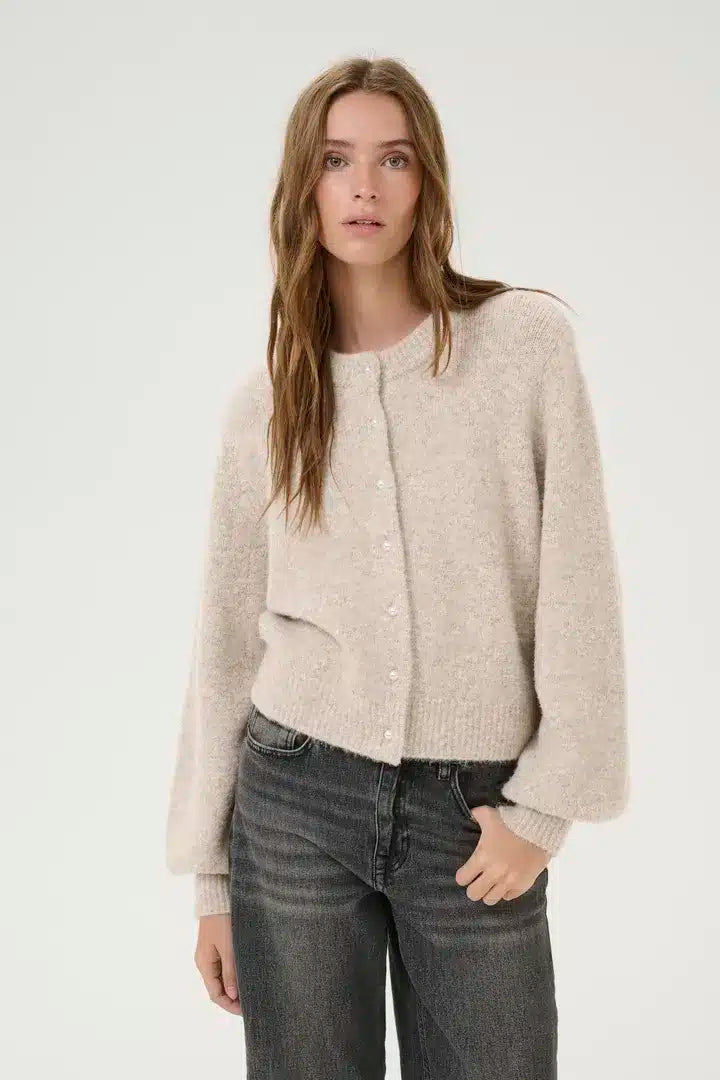 Ellie Cardigan, Feather Grey Melange image 0