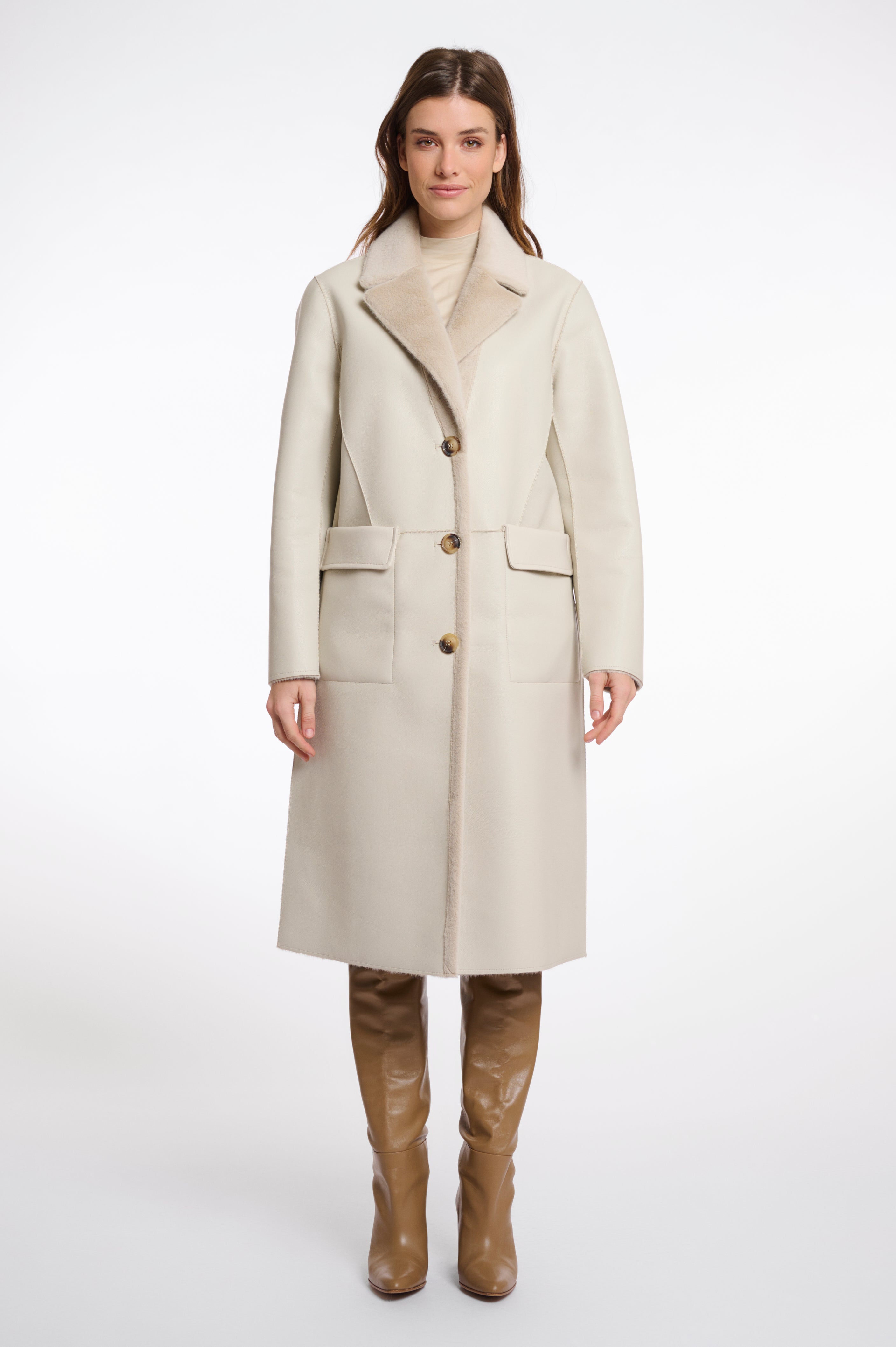 Tatiana Reversible Coat, Birch image 0