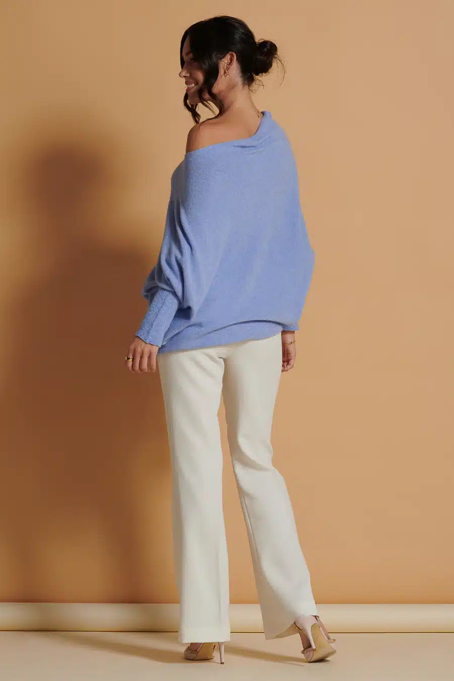 Asymmetric Knit, Grape image 1