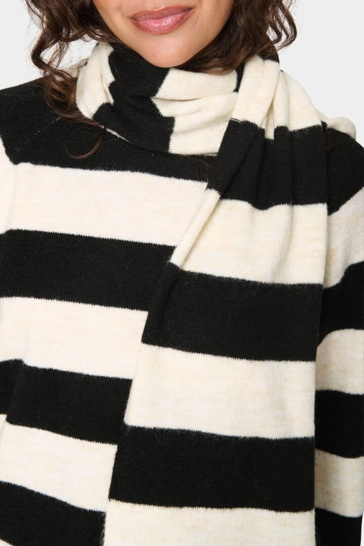 Garbie Scarf, Ice Black Stripe image 2