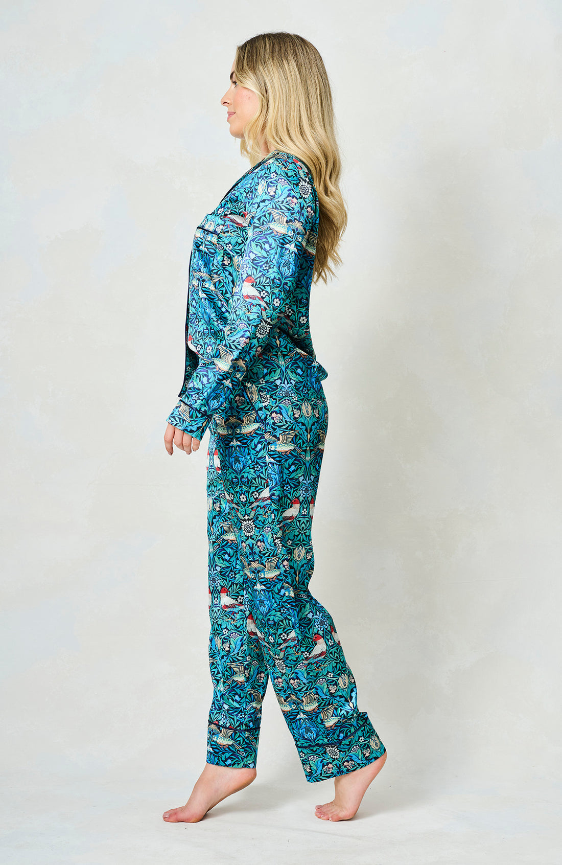 Maggie Satin Pyjamas, William Morris print image 4