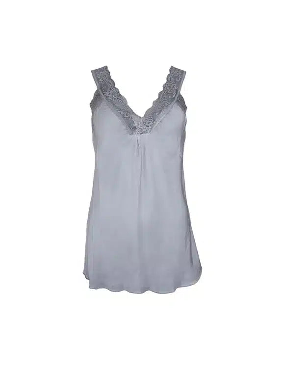Lace Cami Vest, Light Grey image 2