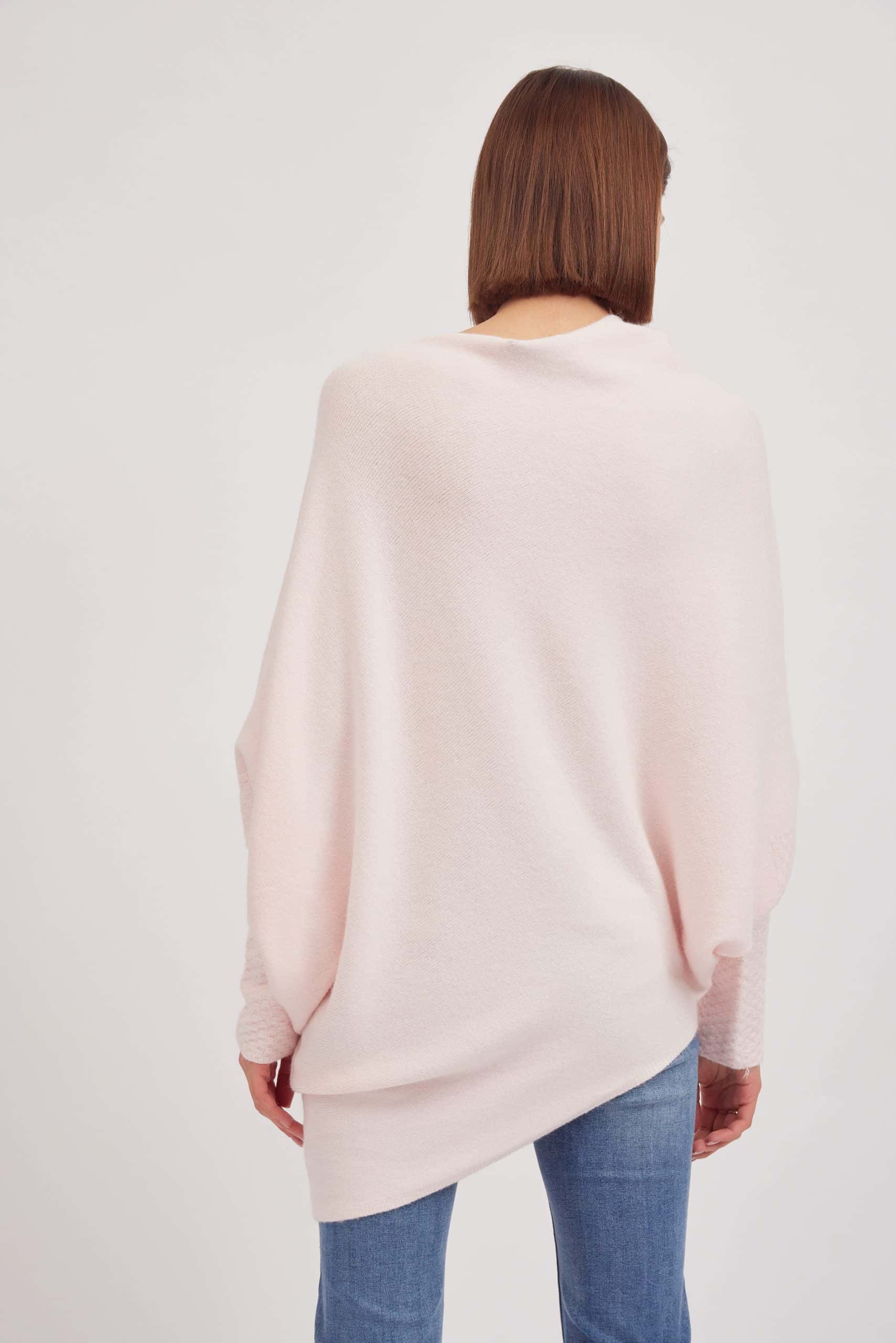 Asymmetric Knit, Pale Pink image 2