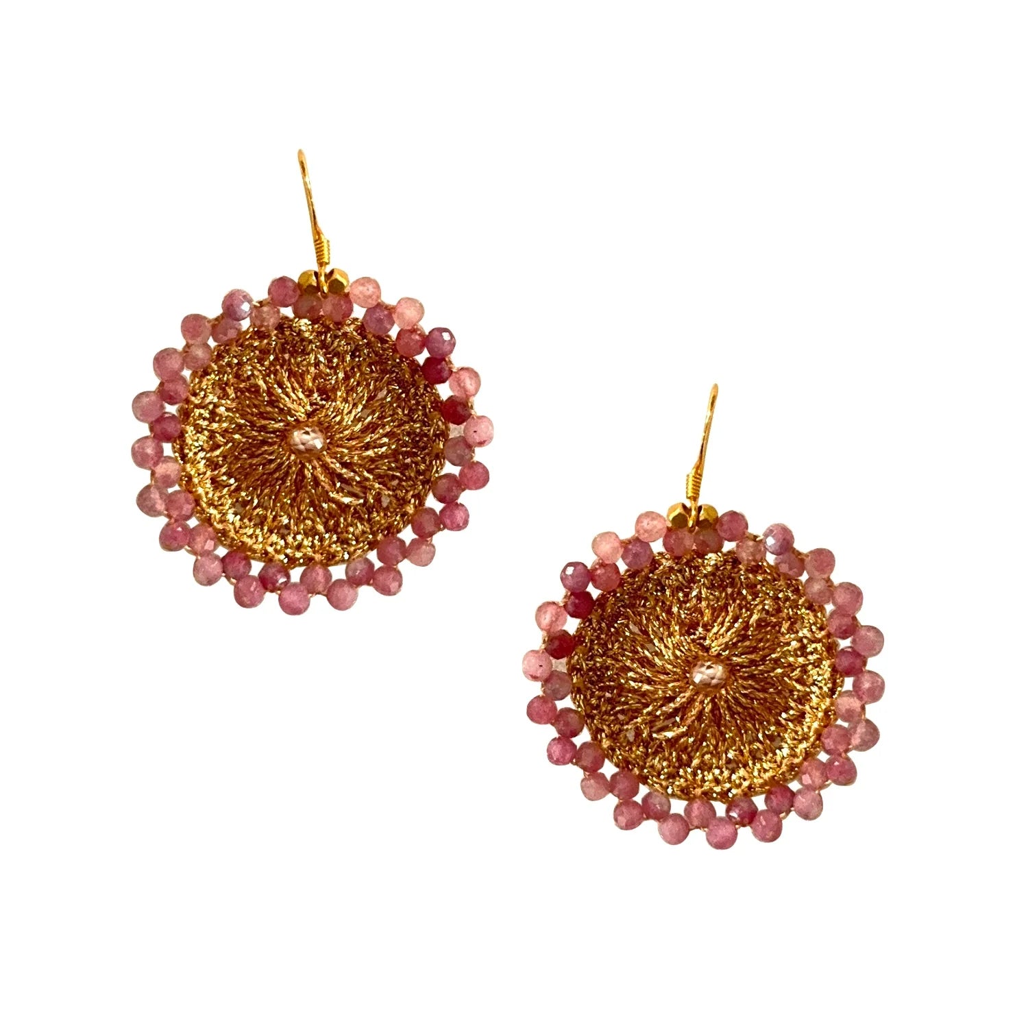 Sol Earring, Pink Tourmaline image 0
