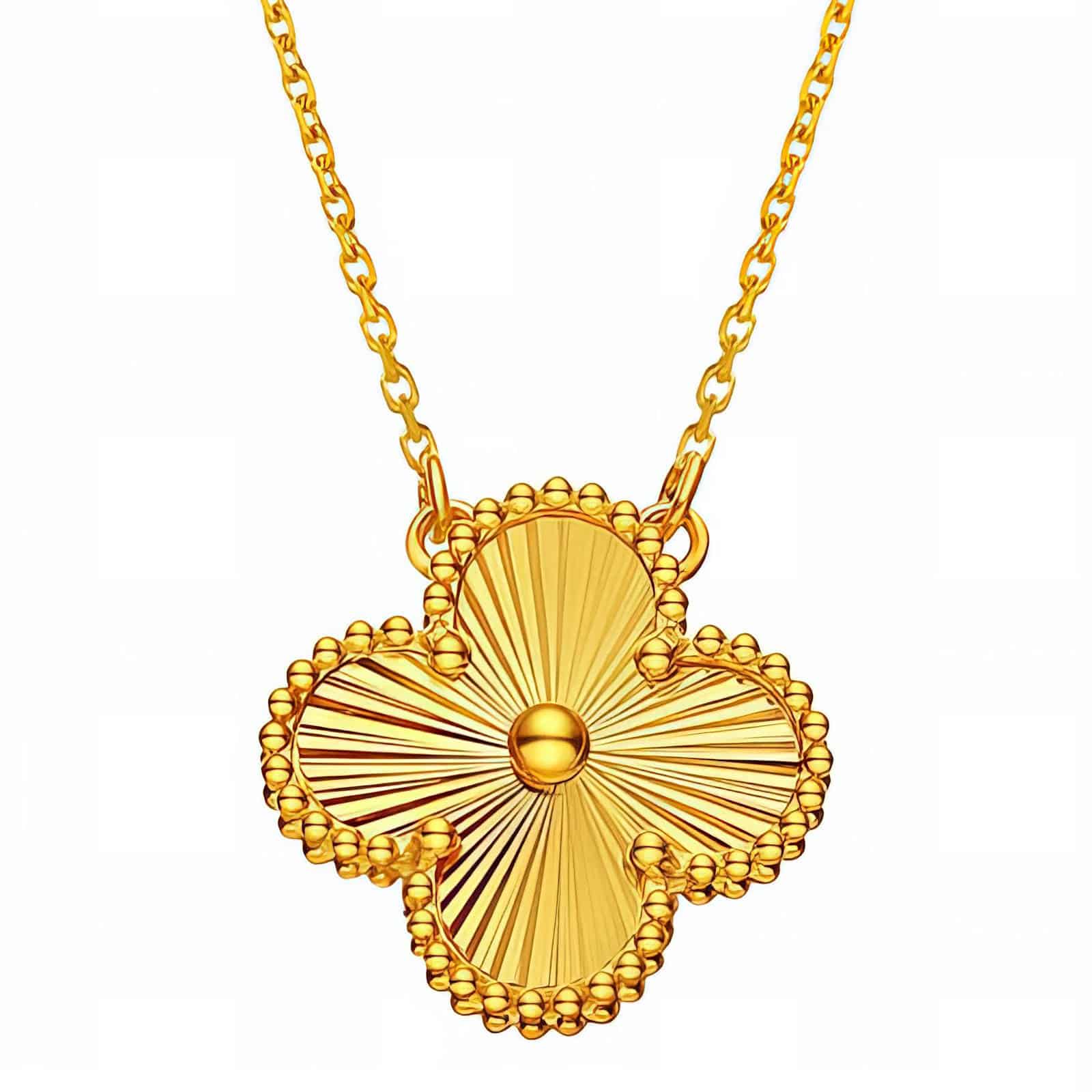 Gold-plated Clover Necklace image 0