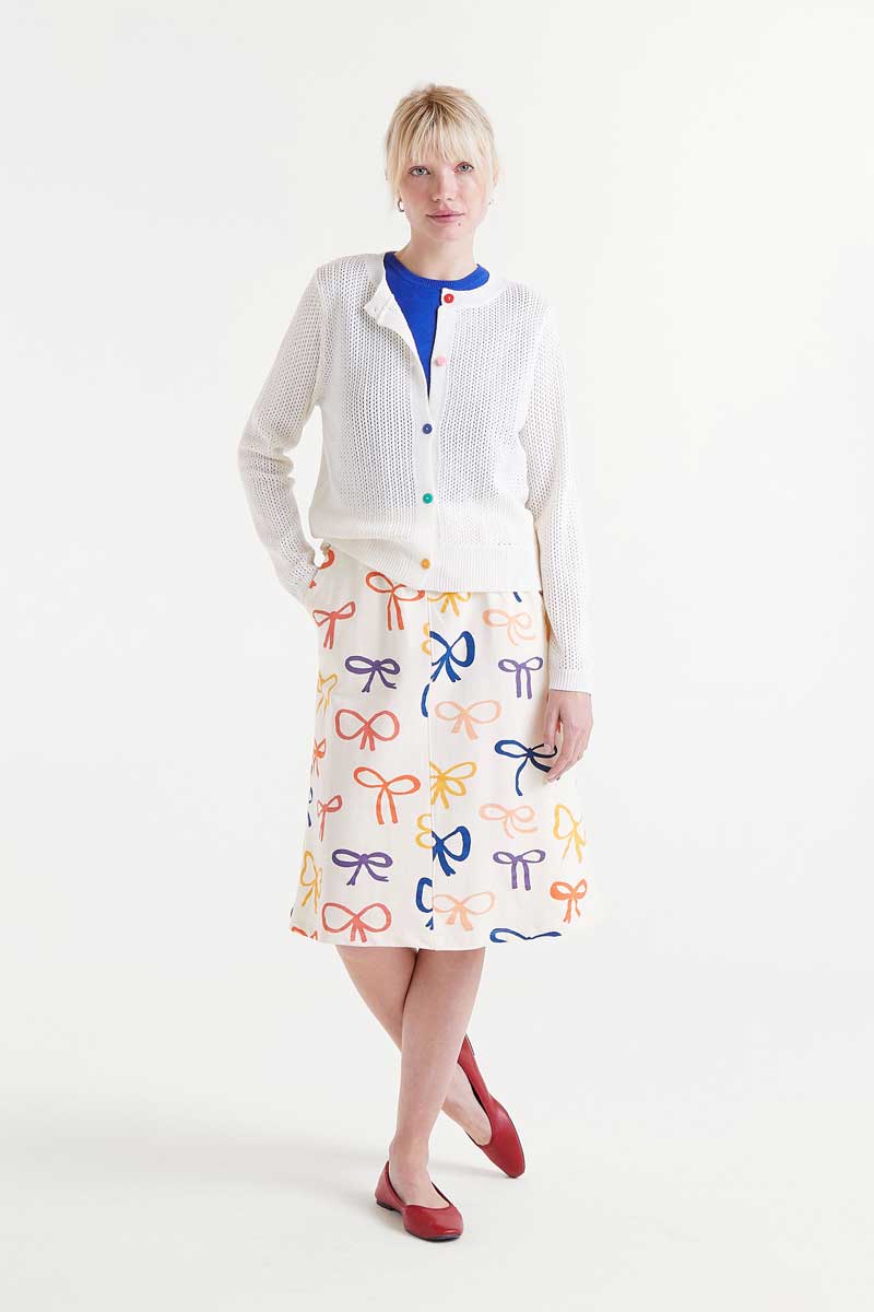Vera Cardigan, Ecru image 2