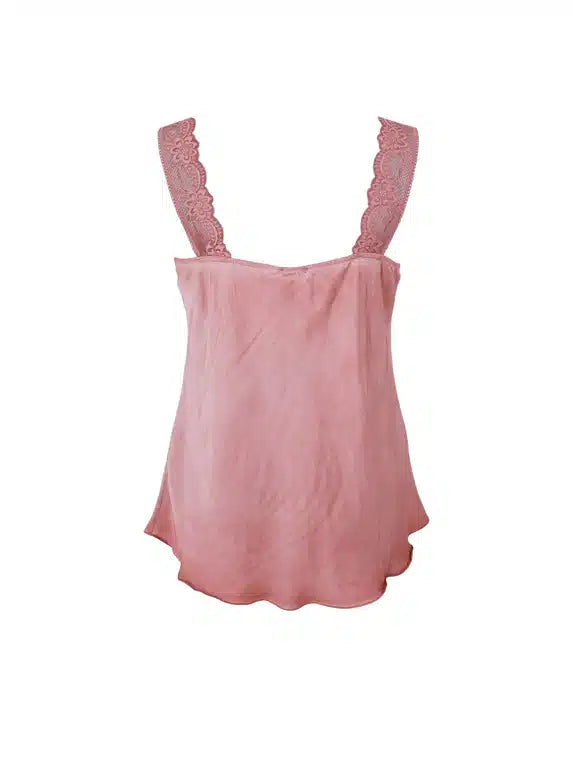 Lace Cami Vest, Dust Rose image 2