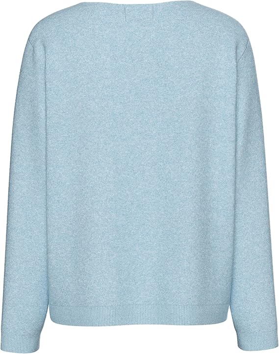 Bree O-Neck Jumper, Cashmere Blue Melange image 4