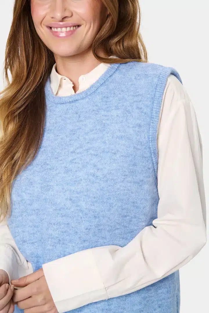 Zanett  Short Vest, Hydrangea Melange image 1