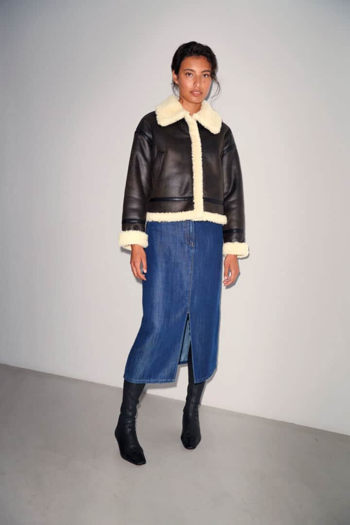 Elora Aviator Jacket, Black image 2