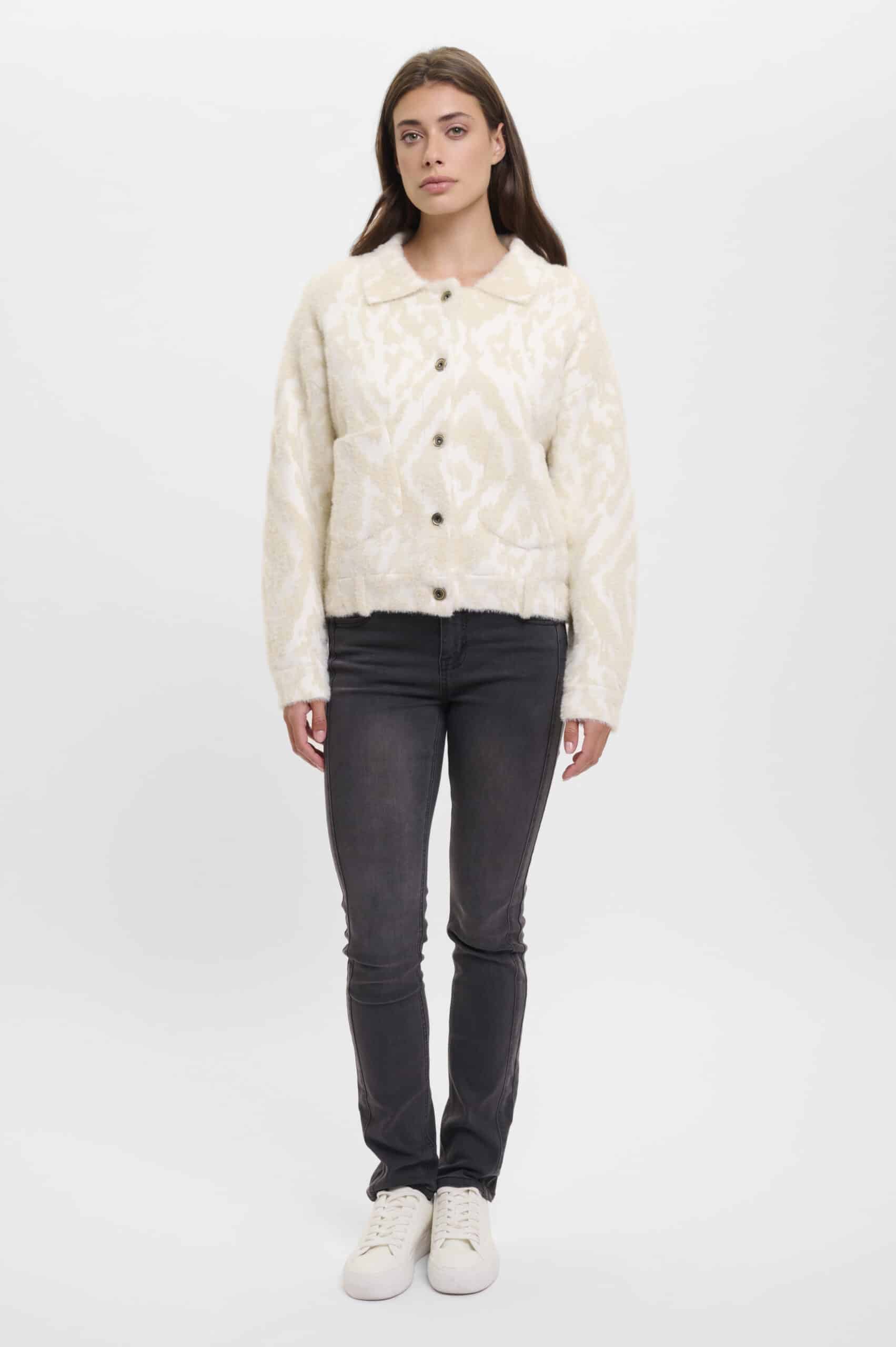 Bubbly Boxy Jacket, Birch ikat image 3