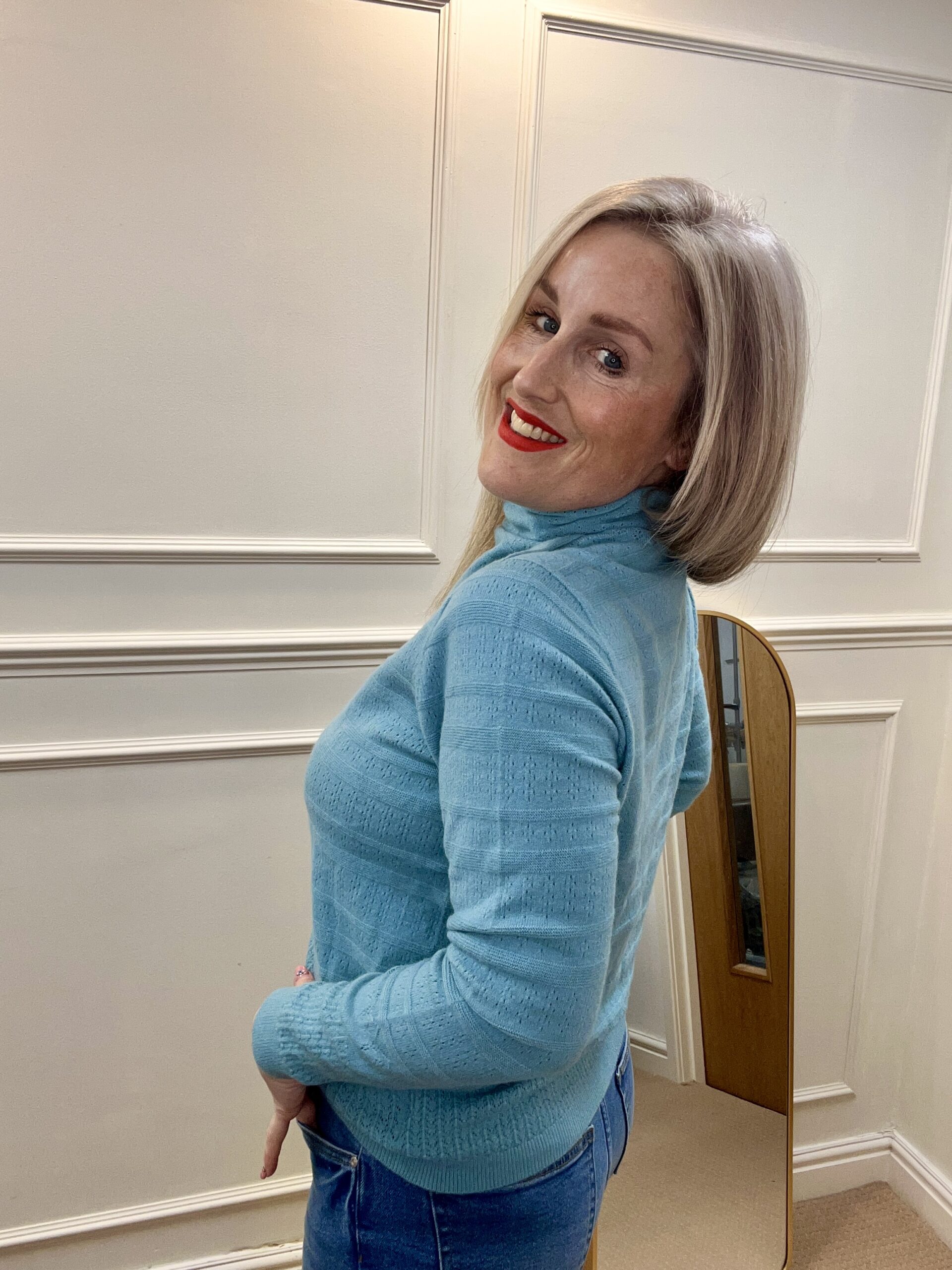 Dana Rollneck Jumper, Blue image 1
