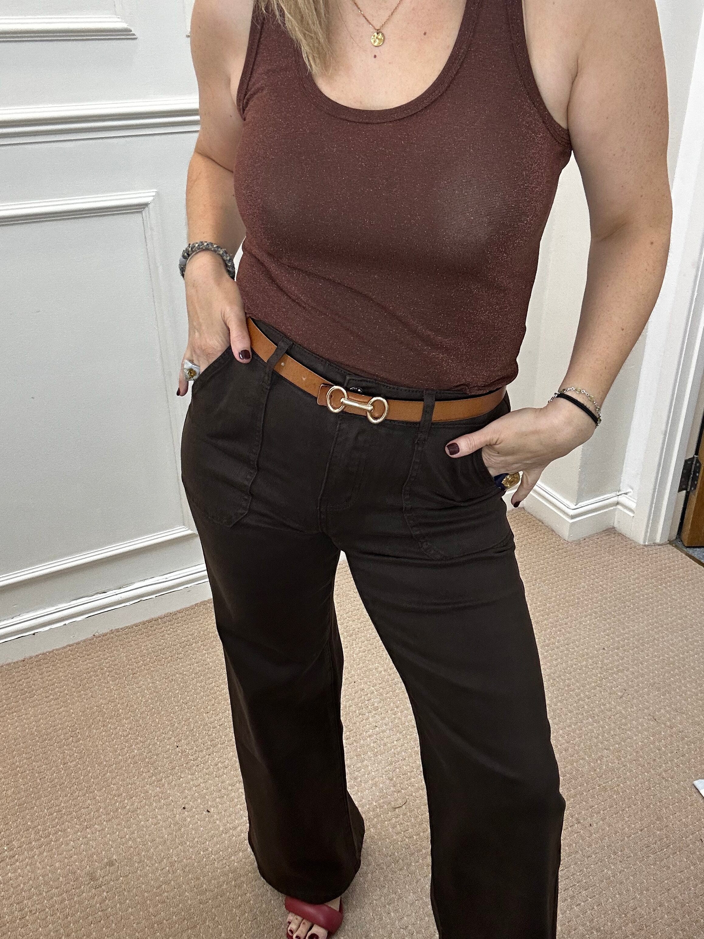 Alder Jean - Wide Leg, Chocolate image 2