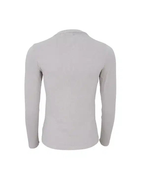 Faye Lurex Long-Sleeved Top, Pearl Silver colour image 2