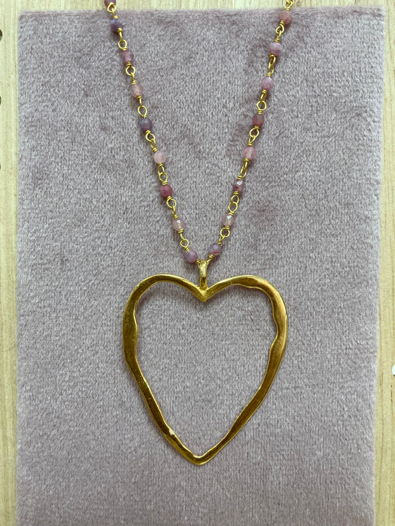 Big Love Necklace, Pink Tourmaline image 1