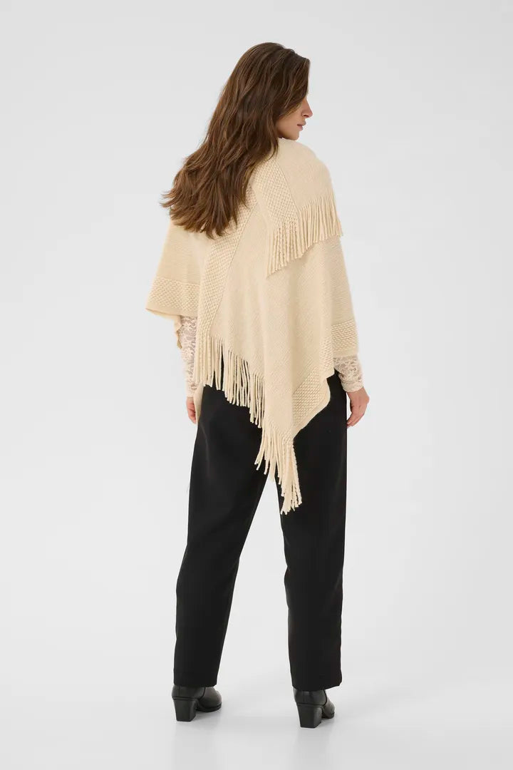 Sivas Knit Poncho, Birch image 3