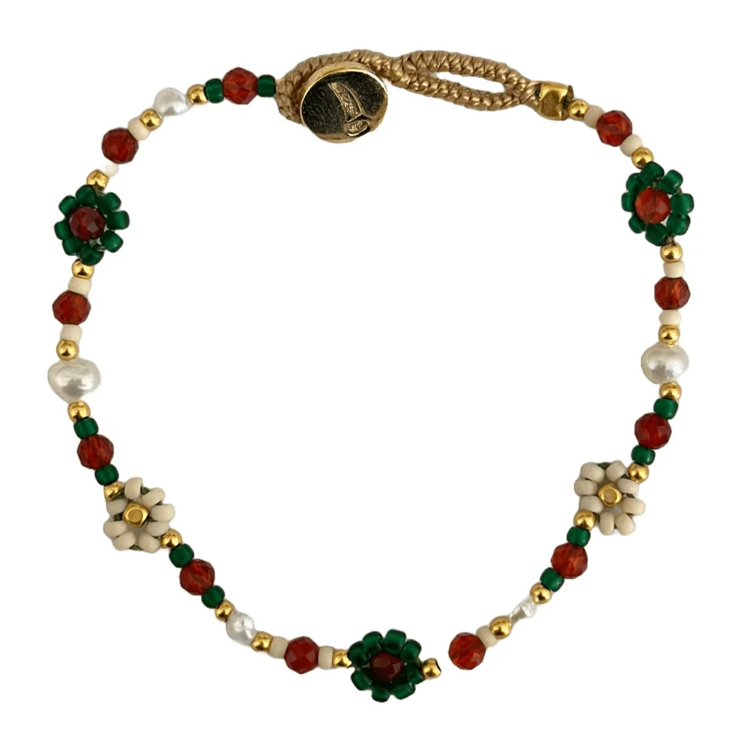 Lulu Flower Bracelet, Grass image 0