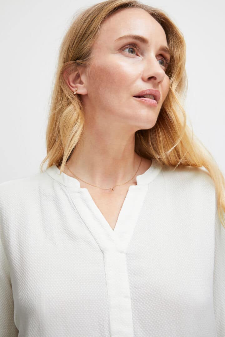 Haida Blouse, Blanc de Blanc image 1