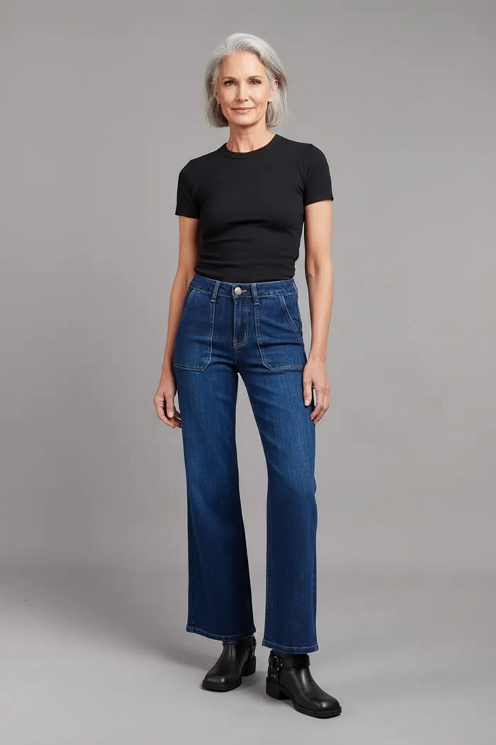 Rowan Jean - Wide Leg, Dark Indigo image 0