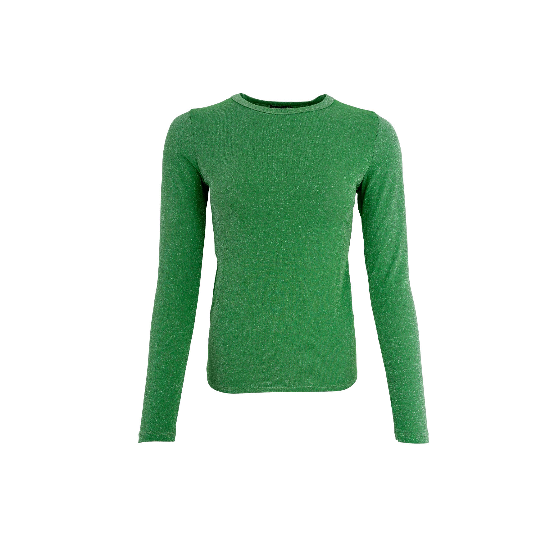 Faye Lurex Long-Sleeved Top, Grass colour image 2