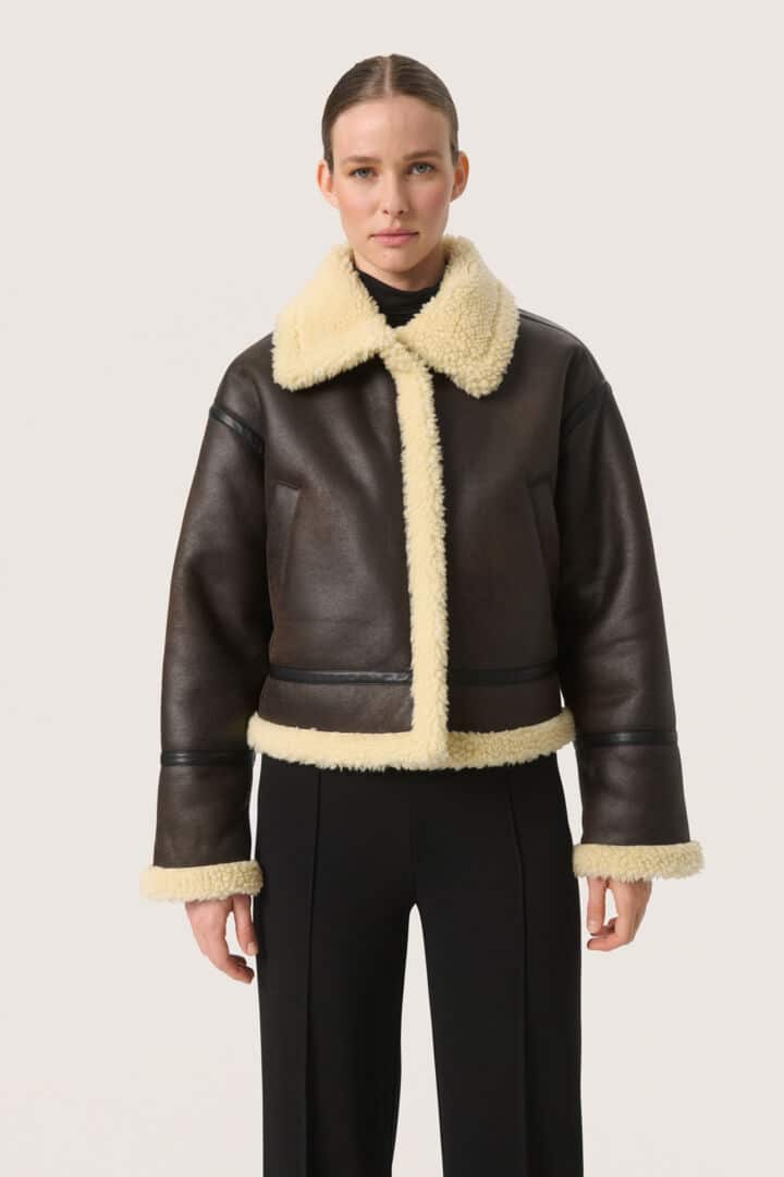 Elora Aviator Jacket, Black image 0