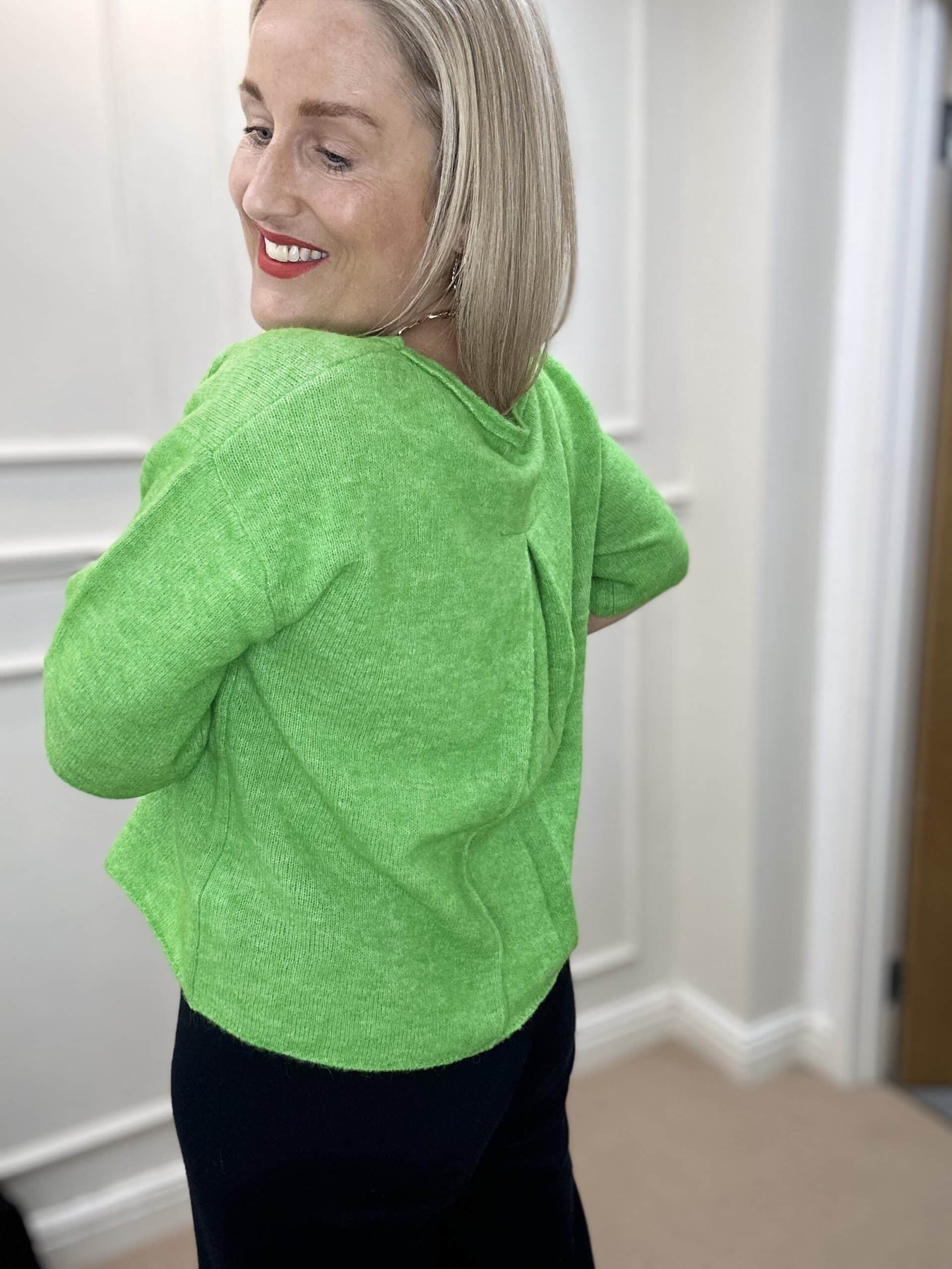 Riette Pleat Pullover, Poison Green image 1