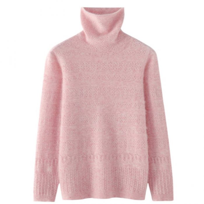 Dana Rollneck Jumper, Pink image 2