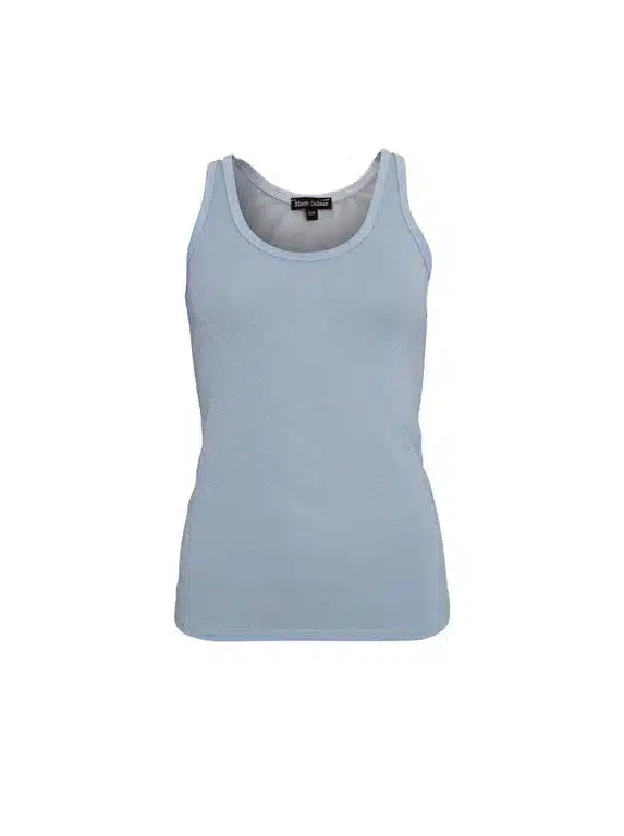 Faye Lurex Vest Top, Ice Blue colour image 1