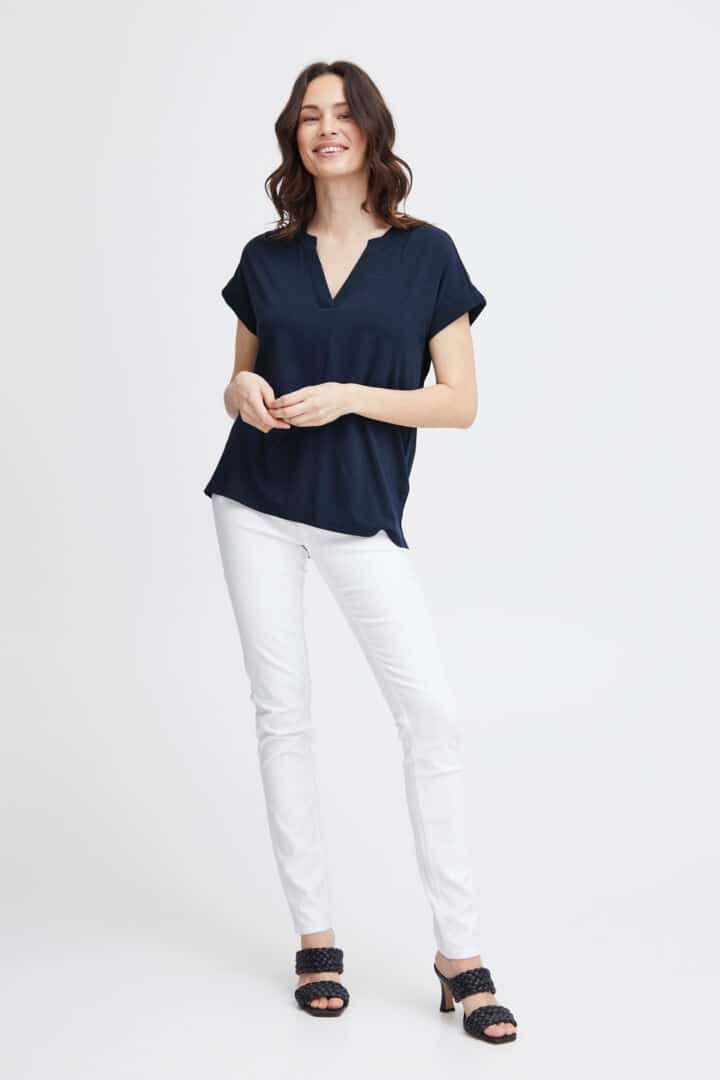 Liv Tee Shirt, Navy Blazer image 3