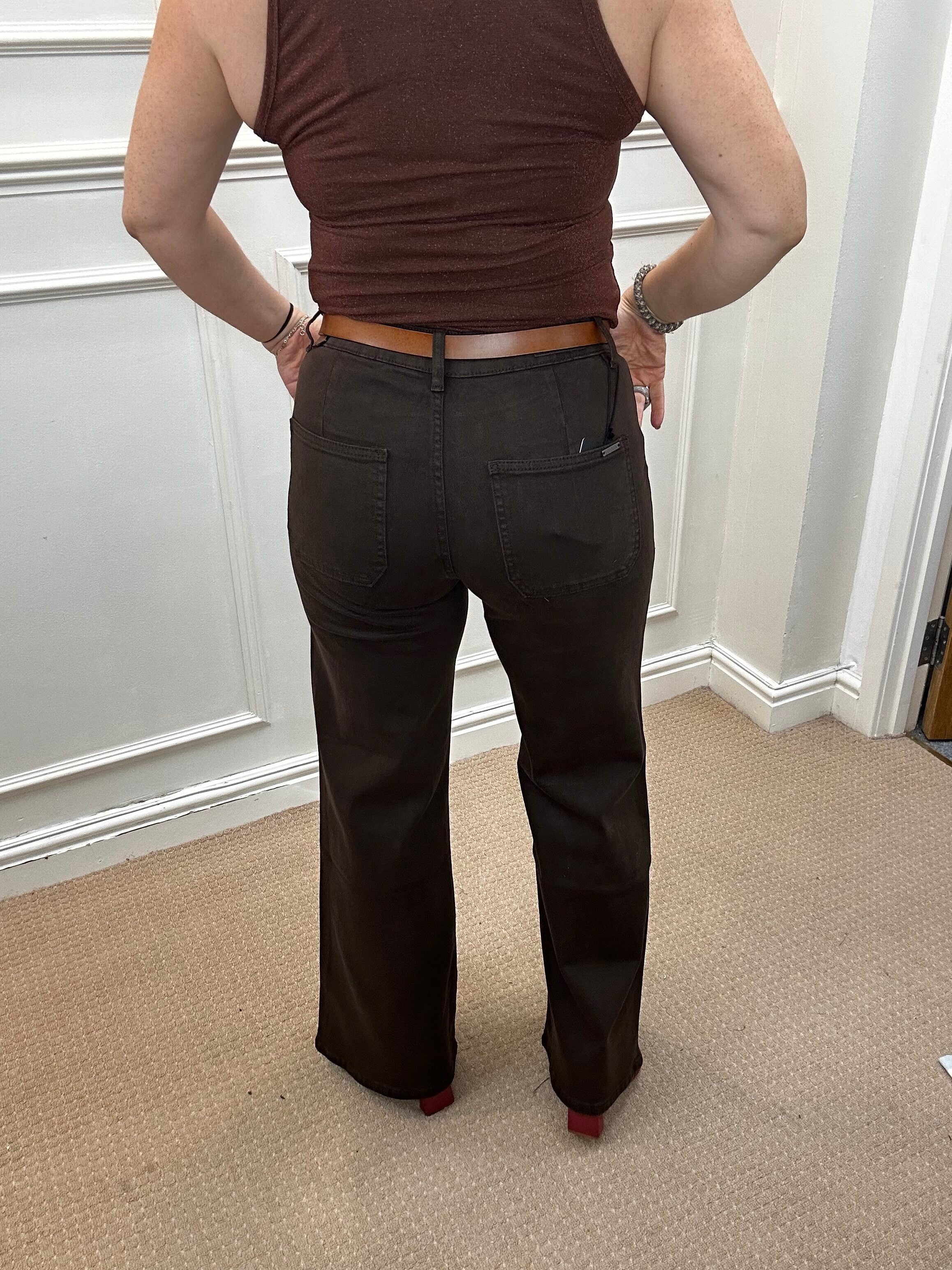 Alder Jean - Wide Leg, Chocolate image 3