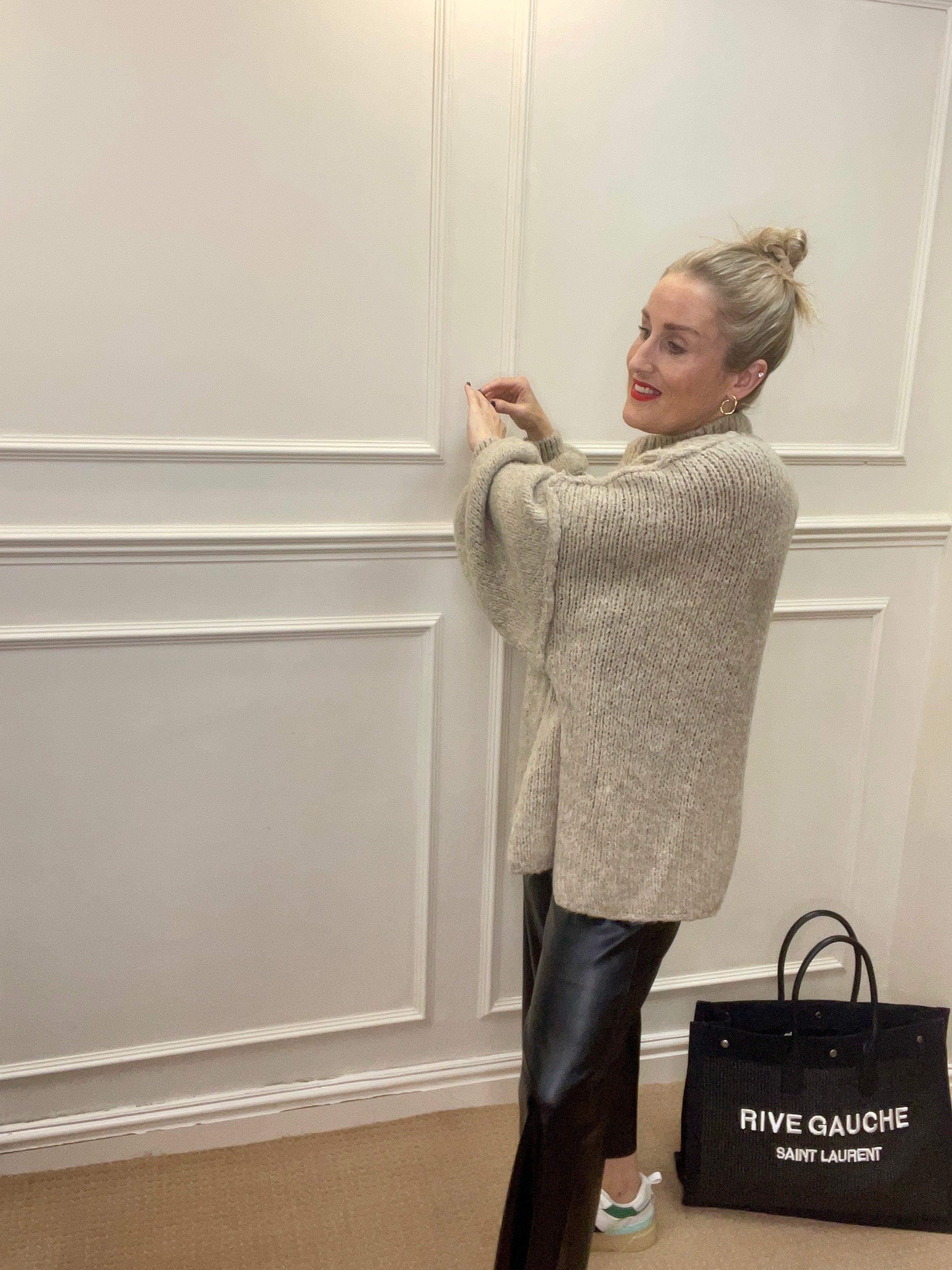 Biba Oversized Knit, Oatmeal image 2