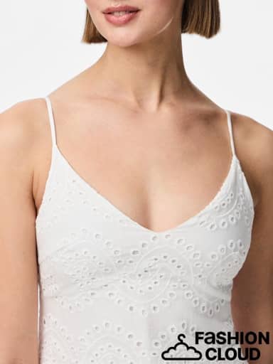 Vilde Strap Dress, Bright White image 2