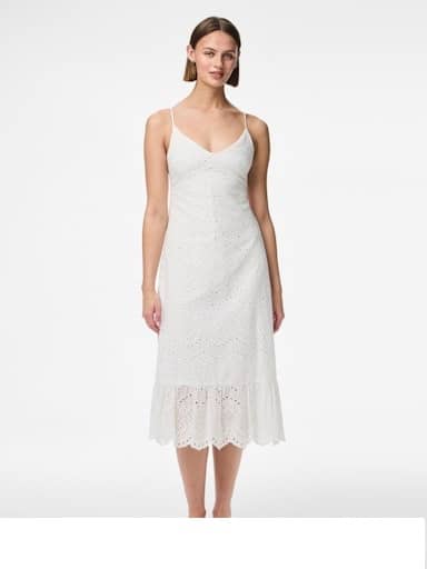 Vilde Strap Dress, Bright White image 0