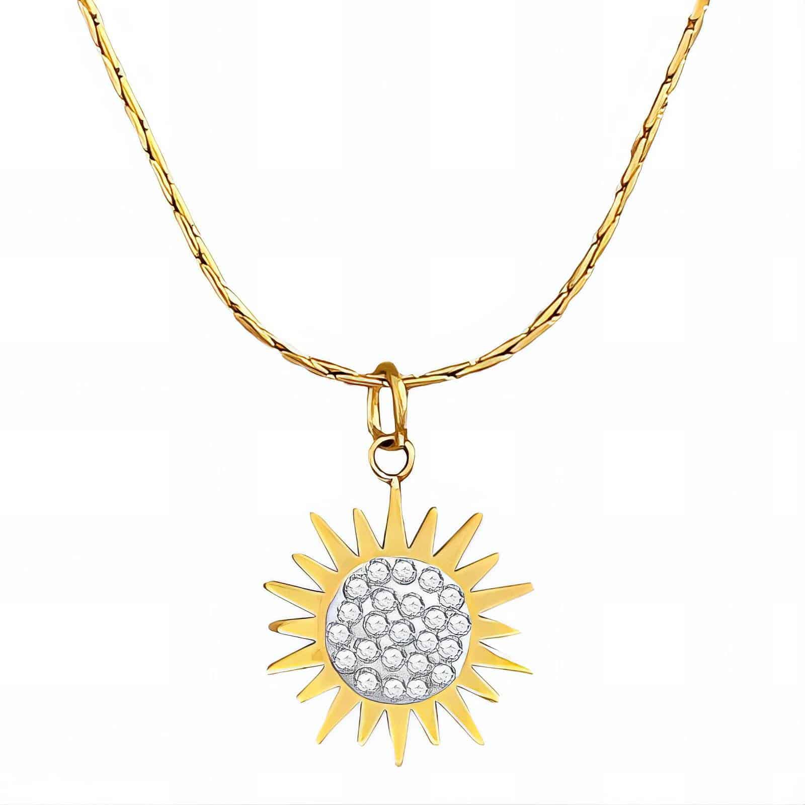 Gold-plated Sun Necklace image 0