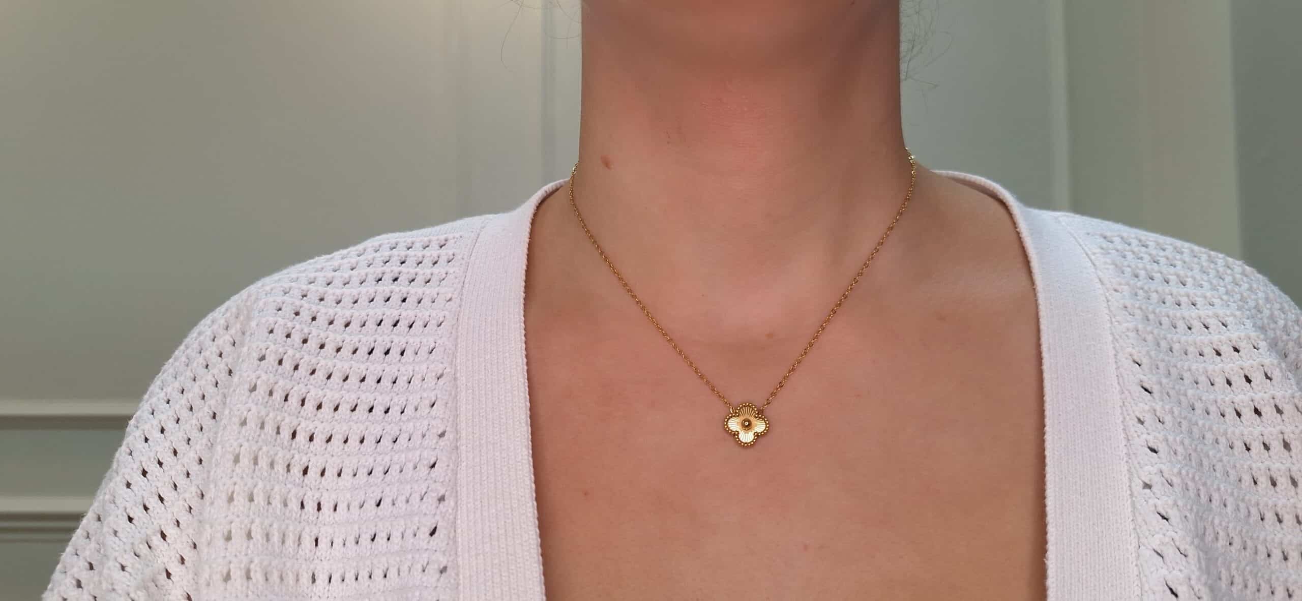 Gold-plated Clover Necklace image 1