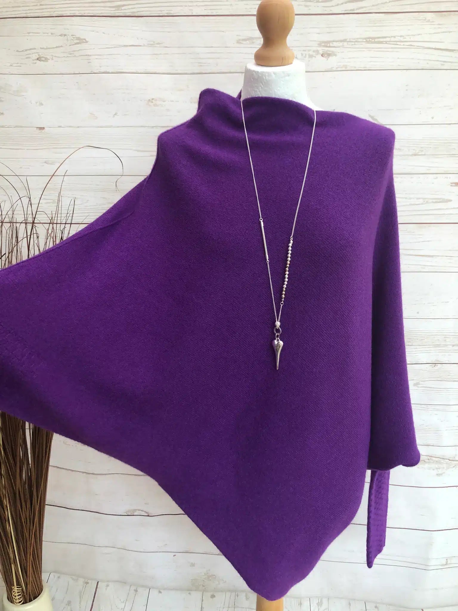 Asymmetric Knit, Purple image 0