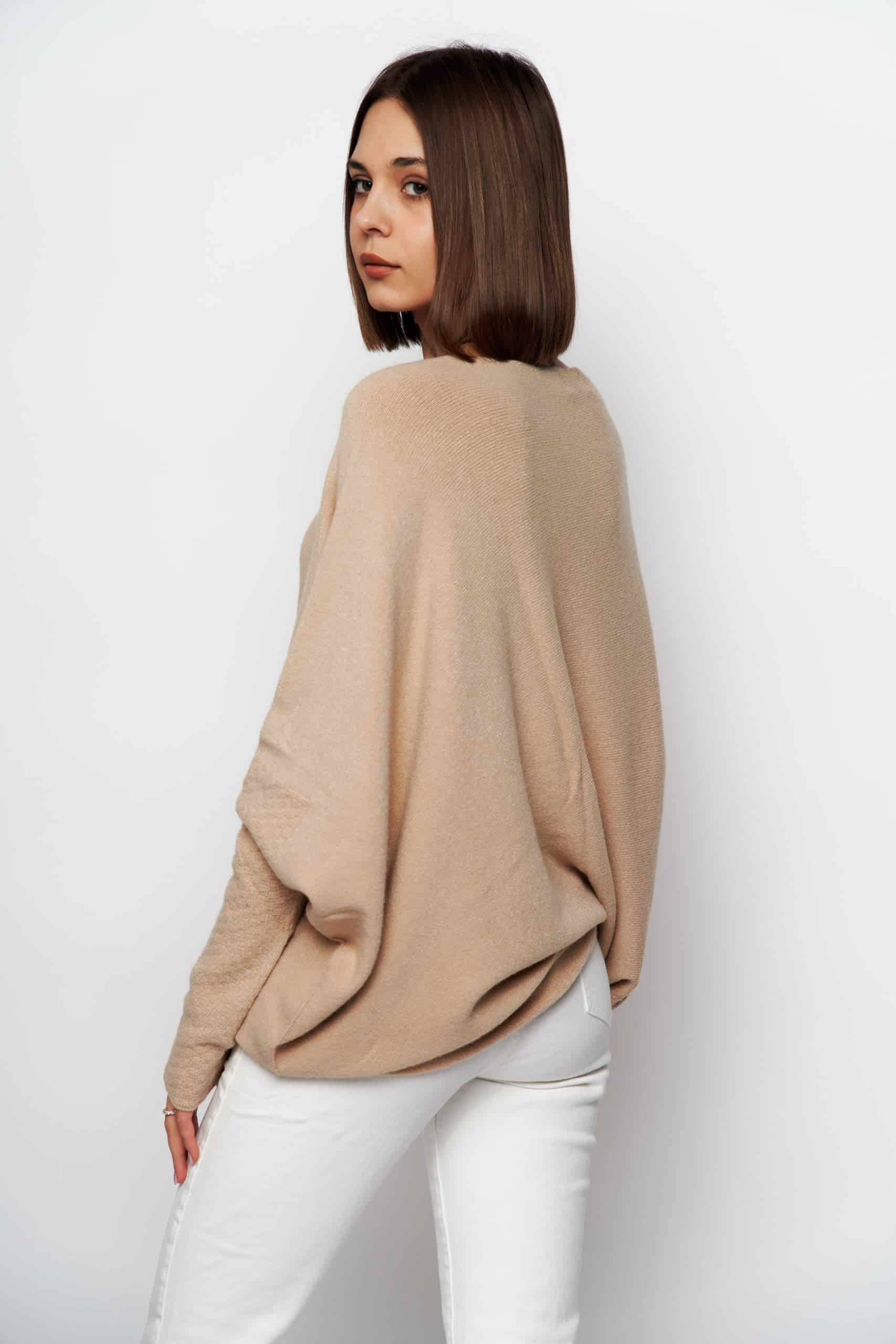 Asymmetric Knit, Beige image 3