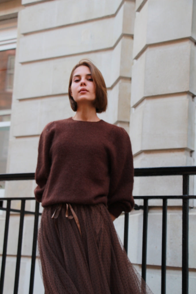 Isabelle Sweater, Chocolate Brown image 2