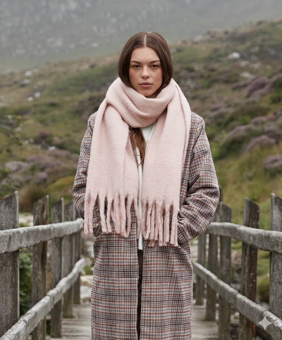 Cindy Scarf, Putty Pink image 0