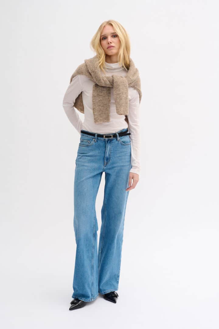 Rollneck Top, Off-White image 1